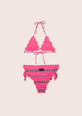 BIKINI TRIANGOLO BAMBINA  FUCSIA